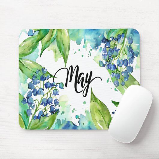Tapis De Souris Fleurs du mois de naissance/Mai (Avec souris)