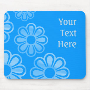Tapis De Souris Fleurs en cascade - Bleu (0099FF)