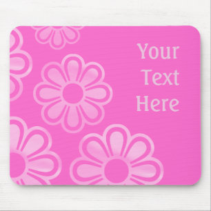 Tapis De Souris Fleurs en cascade - rose