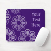 Tapis De Souris Fleurs en cascade - Violet foncé (Avec souris)