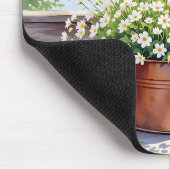 Tapis De Souris Fleurs en pot de cuivre sur Lakehouse Deck (Coin)