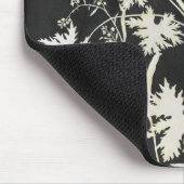 Tapis De Souris Fleurs en silhouette (Coin)