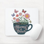 Tapis De Souris Fleurs et brasseries Conception - Graphique floral (Avec souris)
