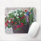 Tapis De Souris Fleurs et drapeaux (Avec souris)