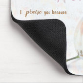 Tapis De Souris Fleurs et écritures Souris (Coin)