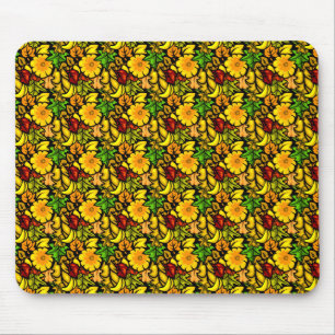 Tapis De Souris Fleurs et Feuilles