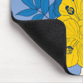Tapis De Souris Fleurs et feuilles d'Hibiscus (Coin)