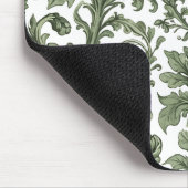 Tapis De Souris Fleurs et feuilles vertes (Coin)