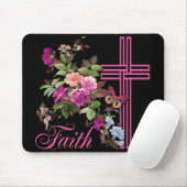 TAPIS DE SOURIS FLEURS ET FOI (Avec souris)