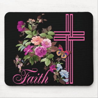 TAPIS DE SOURIS FLEURS ET FOI