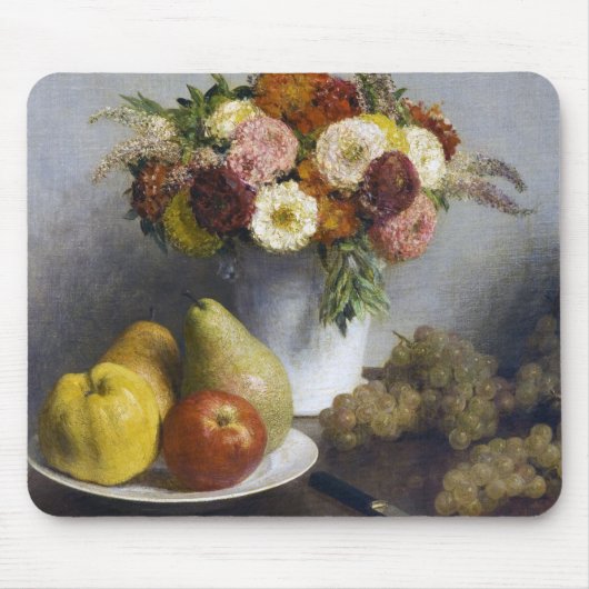 Tapis De Souris Fleurs et fruits, Henri Fantin-Latour (Devant)