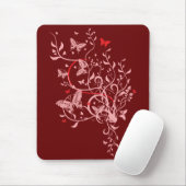 Tapis De Souris Fleurs et papillons (Avec souris)