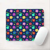Tapis De Souris Fleurs et points (Avec souris)