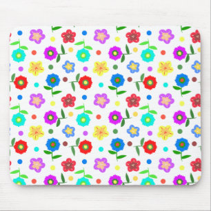 Tapis De Souris Fleurs et Pois