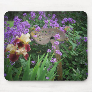 Tapis De Souris Fleurs et rouille