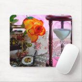 Tapis De Souris Fleurs et temps (Avec souris)