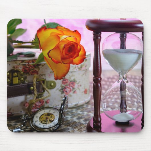 Tapis De Souris Fleurs et temps (Devant)