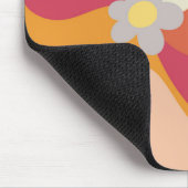 Tapis De Souris Fleurs et vagues de style rétro (Coin)