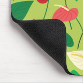 Tapis De Souris Fleurs flamingo colorées motif (Coin)