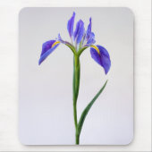 Tapis De Souris Fleurs | Fleur Iris Violet (Devant)