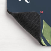 Tapis De Souris Fleurs florales blanches de souris personnalisées (Coin)