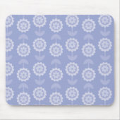 Tapis De Souris Fleurs florales violettes d'art motif Abstrait (Devant)