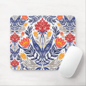 Tapis De Souris Fleurs folkloriques motif (Avec souris)