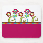 Tapis De Souris Fleurs funky Mouse Pad (Devant)