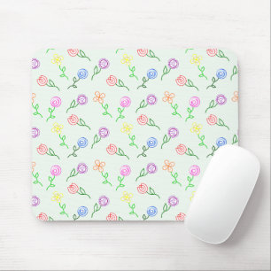 Tapis De Souris Fleurs géométriques