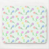 Tapis De Souris Fleurs géométriques (Devant)