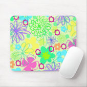 Tapis De Souris Fleurs graphiques (Avec souris)