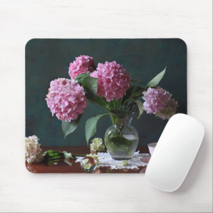 Tapis De Souris Fleurs   Hydrangées dans Vase