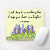 Tapis De Souris Fleurs Inspirantes Avec Message (Avec souris)