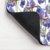 Tapis De Souris Fleurs Iris Violettes (Coin)