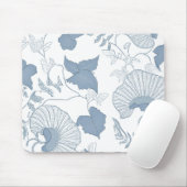 Tapis De Souris Fleurs japonaises blanches Delicate Arrière - plan (Avec souris)