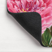 Tapis De Souris FLEURS JAPONAISES ROSES ET VERTES Mousepad (Coin)