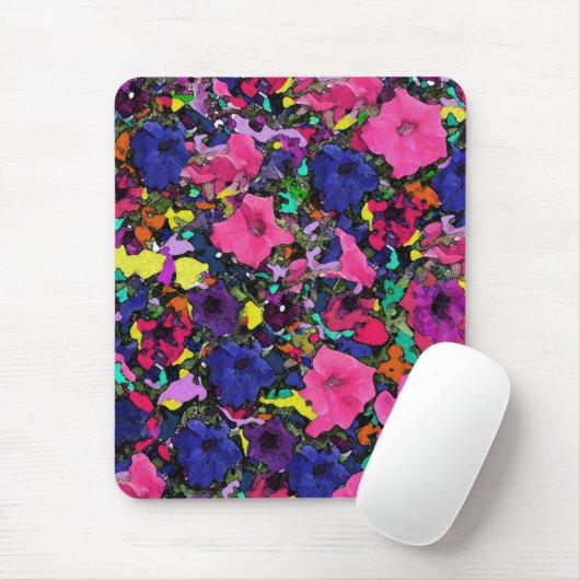 Tapis De Souris Fleurs Joueuses ~ Mousepad (Avec souris)