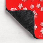 Tapis De Souris Fleurs joyeuses - Rouge - Mignonne (Coin)