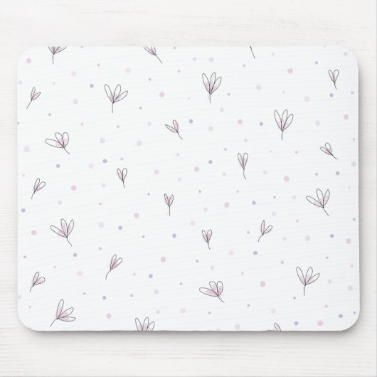 Tapis De Souris Fleurs Lilac (Devant)