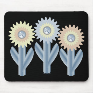 Tapis De Souris Fleurs mécaniques