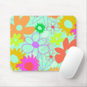 Tapis De Souris Fleurs mélangées (Avec souris)