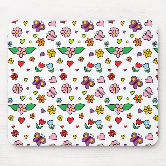 Tapis De Souris Fleurs merveilleuses conception (Devant)