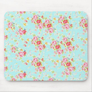 Tapis De Souris Fleurs minables de roses de rose floral chic