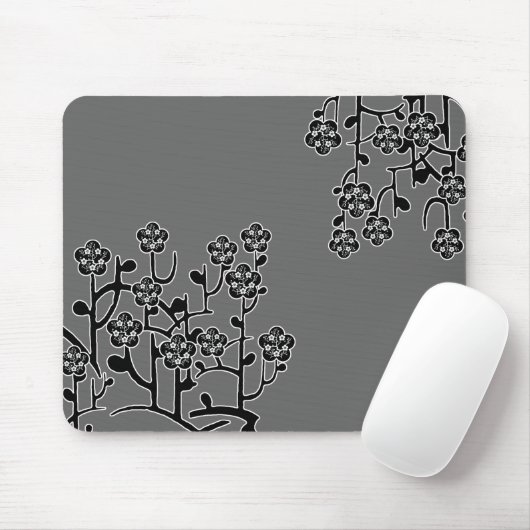 Tapis De Souris Fleurs modernes Mousepad (Avec souris)