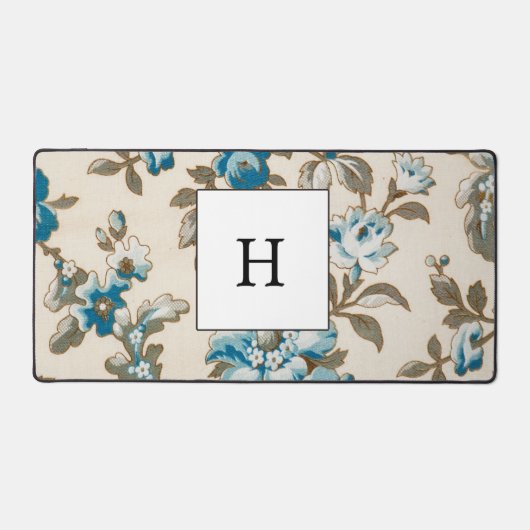 Tapis de souris Fleurs Monogrammes élégant distrib (Recto)