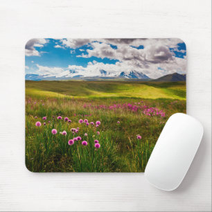 Tapis De Souris Fleurs Montagnes de l'Altaï, Sibérie, Russie