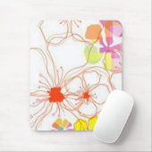 Tapis De Souris Fleurs mousepad (Avec souris)