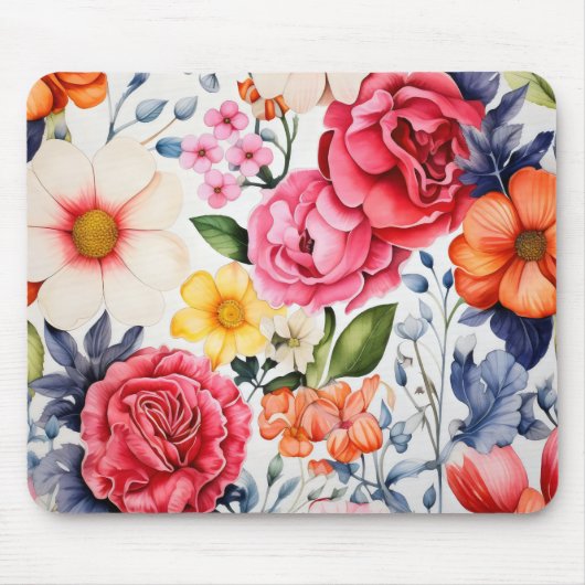 Tapis De Souris Fleurs naturelles Couleurs (Devant)