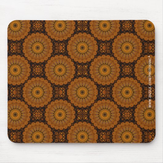 Tapis De Souris Fleurs Orange (Devant)