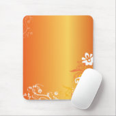 Tapis De Souris Fleurs orange (Avec souris)